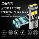 2* T10 501 W5W Car Side Light Bulbs Error Free Canbus 6Smd Led Xenon Super White