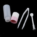 2 Set Mini Contact Lens Box Travel Soaking Case with Storage Zipper Pouch Rose