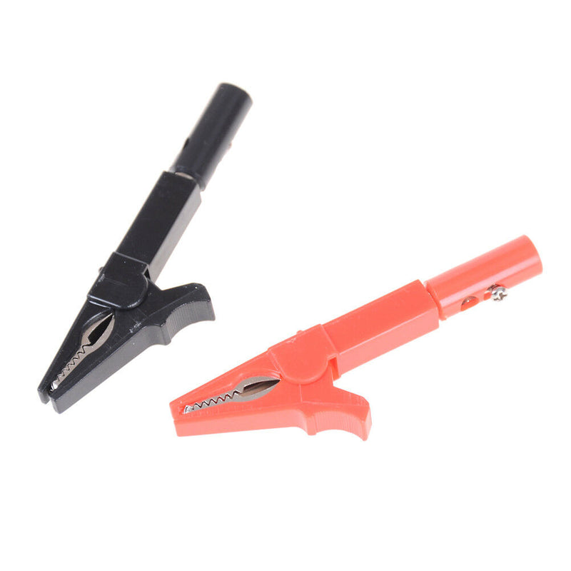 55MM Alligator clip + BANANA PLUG, test probe with 4mm Banana Plug Cable ClipsJR