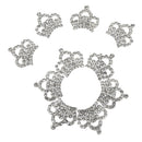 10x Metal Crown Flatback Rhinestone Button Embellishment Weding Phone Kit
