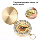 Camping Hiking Pocket Brass Golden Compass Portable Compass Navigation OutdY Hn