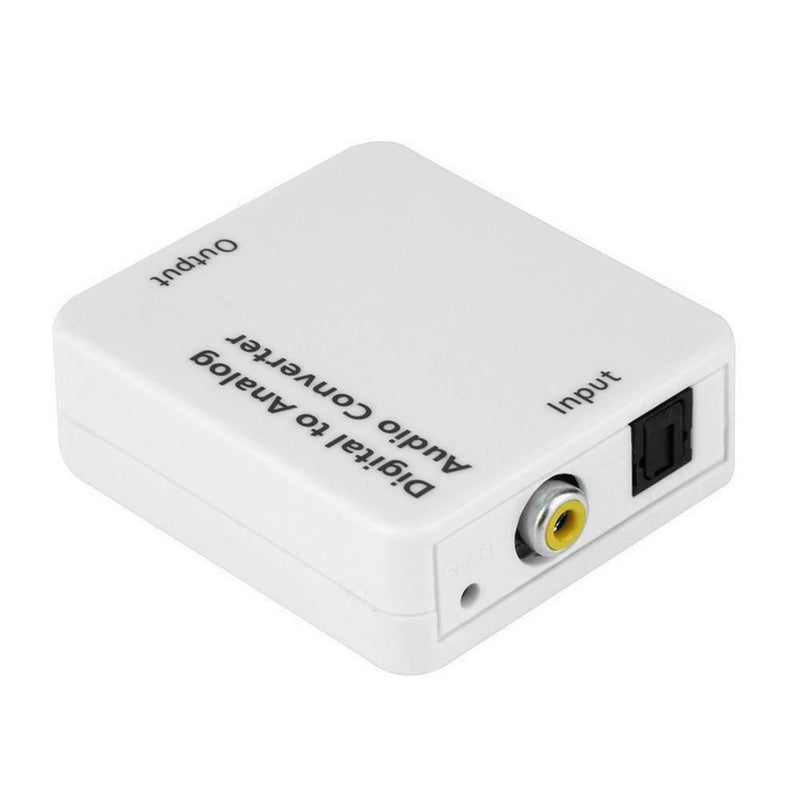 Optical Coaxial Toslink Digital To Analog Audio Converter Adapter RC L/R