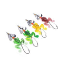 Lot 4pcs Rubber Frog Soft Fishing Lures Bass  Spinner Sinking 9cm 3-9/16inch 3C