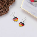 St. Leonhard Merchandise: Heart shaped earrings "Germany" (Earrings Germany I7C5