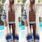 Women Summer Chiffon Bikini Cover Up Swimwear Bathing Suit Beach Dress Long 2 Kw
