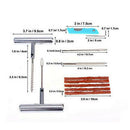 Universal Tire Repair Kit to Fix Punctures and Plug Flats, 11-Piece Value Pack,