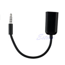 3.5mm Stereo Audio Male To Earphone Headset Microphone Adapter Cell Phone PC