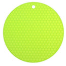 Round Non-Slip Heat Resistant Mat Silicone Coaster Cushion Placemat Pot Hol D5G2