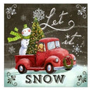 DIY 5d Diamond Painting kit, square Diamond Cross Christmas cute Snowman to