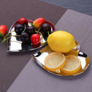 2 Style Stainless Steel Serving Tray Plate Fruit Breakfast Platter
