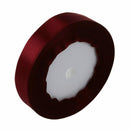 1 roll Silk Satin Ribbon 15mm 22 Meters for Wedding Partyï¼ˆRed wineï¼‰