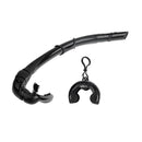 Foldable Silicone Underwater Diving Snorkeling Breathing Tube Wet Type Black