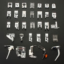 32xDomestic Sewing Machine Presser Foot Feet Set For Brother Singer 235x200x27mm