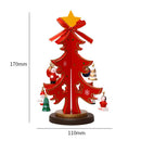 Wooden DIY Christmas Tree Desktop Ornament Hanging Pendant Home Decoration