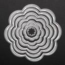 7Pcs/Set Flower Circles Metal Cutting Dies Stencils DIY Scrapbook hv2n