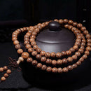 Women Men 8mm Wooden Bead Buddhist Prayer Mala Necklace Bracelet Jewelry Gift
