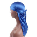 6pcs Trendy Color Du-Rag Wave Cap Durag Headwrap with Long Wide Strap