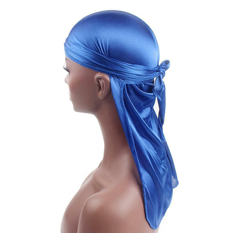 6pcs Trendy Color Du-Rag Wave Cap Durag Headwrap with Long Wide Strap