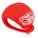 2 Pcs Silicone Bicycle Bike Cycle Safety LED Head Front and Rear Tail Light R6N9