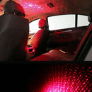 USB Car Atmosphere Lamp Interior Ambient Star Light LED Projector Starry Sky Red