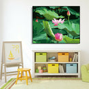 Painting By Numbers Kit DIY Lotus Digital Oil Canvas Art Picture Home Decor