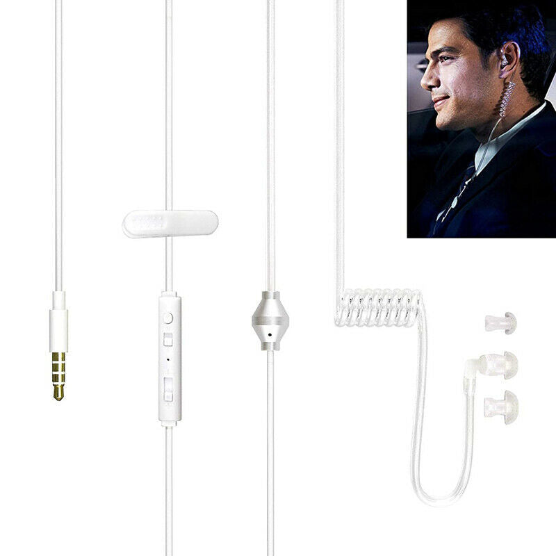 Universal 3.5mm Jack Acoustic Hollow Air Tube Anti-radiation Earphone Earpi G7V1
