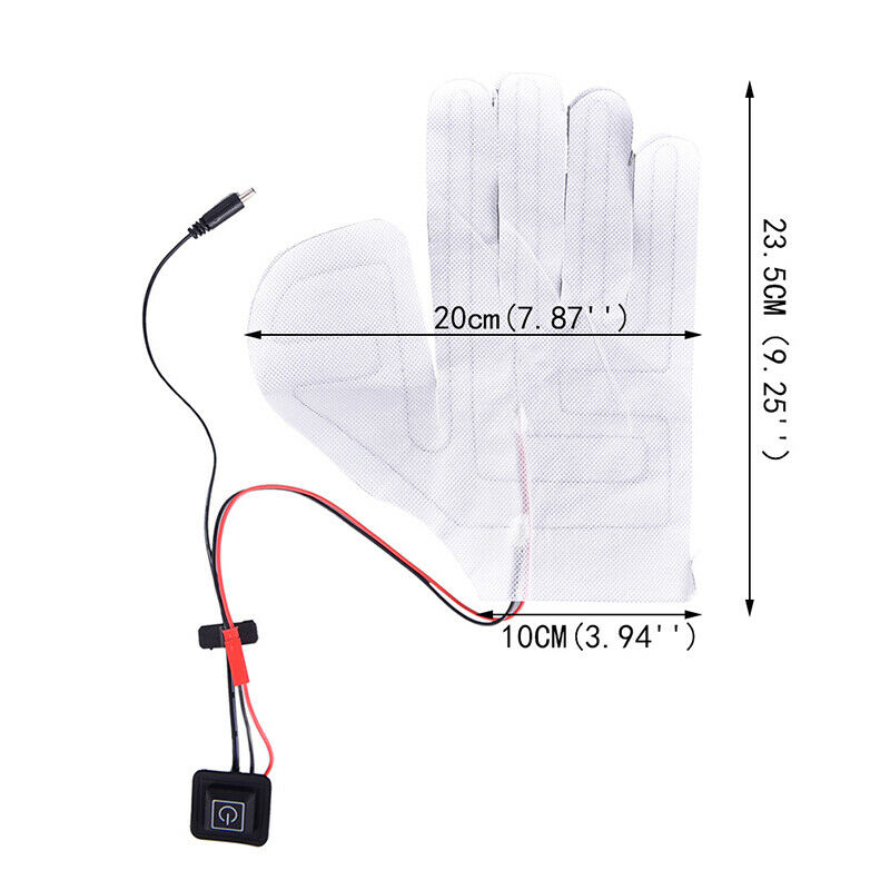 USB Heated Gloves Winter Warm Arm Hands Thermal Warmer Electric Heating Film Hn