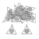 20 Pieces Blank Round Bezel Tray Base 16mm Cabochon Jewelry Making Pendants