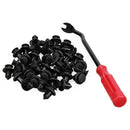 40pcs 10mm Push-type Plastic Bumper Fender Flare Fastener Rivet Clips and o