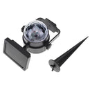 Solar Colorful Rotating LED Projection Light Garden Lawn Lamp Outdoor Bulb