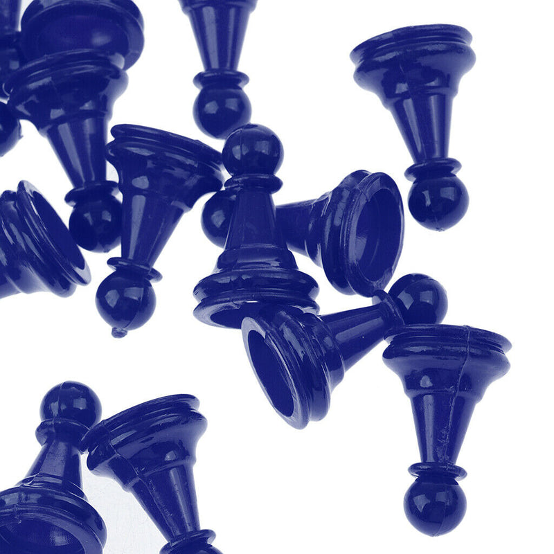 50PCS Plastic Chess Pieces International Chess Game Set Chessboard Game Pieces