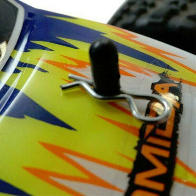 100Pcs Metal Body Shell Clips Buckles For 1/16 HSP Traxxas RC Car Truck Parts/