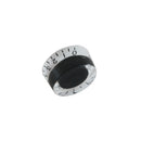 4pcs Crystal Clear Black Numbered Speed Dial Knobs For GB Epiphone Guitars