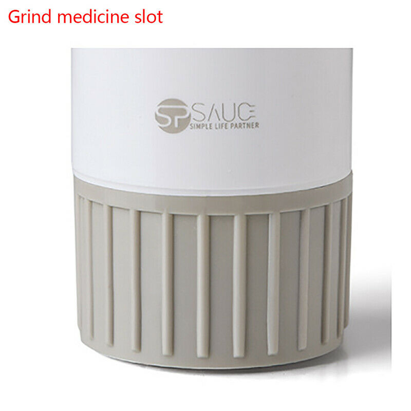 New 4 In 1 Portable Pill Case Medicine Splitter Grinder Pill Cutter StorageS Hn