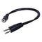 Black 3.5mm female to 2 of 3.5mm Male Audio Splitter Cable for speakers or  U9A1