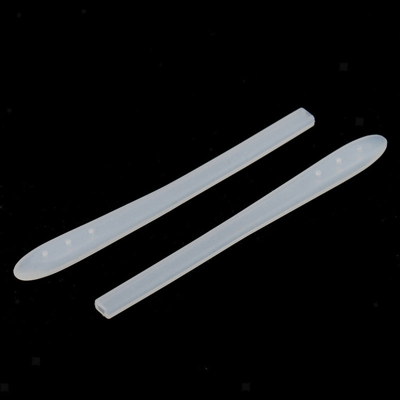 10x Expandable Silicone Eyeglasses End Tips Ear Sock Tubes Replacement White