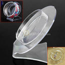 1Pc Clear Plastic Jewelry Display Stand Holder for Bracelet Bangle Cuff Durable