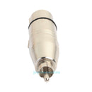 2pcs 3 Pin XLR Female to RCA Male Plug Audio Cable Cord Microphone Mic Adapter