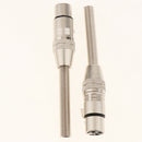 Jack Connector Stereo Female Jack Adapter with Spring Tail Connector