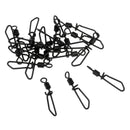 20pcs Fishing Swivels Lures Clip Connector Quick Change Swivels Hook Link