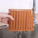 2Pcs/set Rattan Chopsticks Cage 3-Lattice Tableware Drain Holder Newest Useful