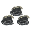 3 Piece Rubber Carburetor Flange Manifold Intake Adapter For VM24