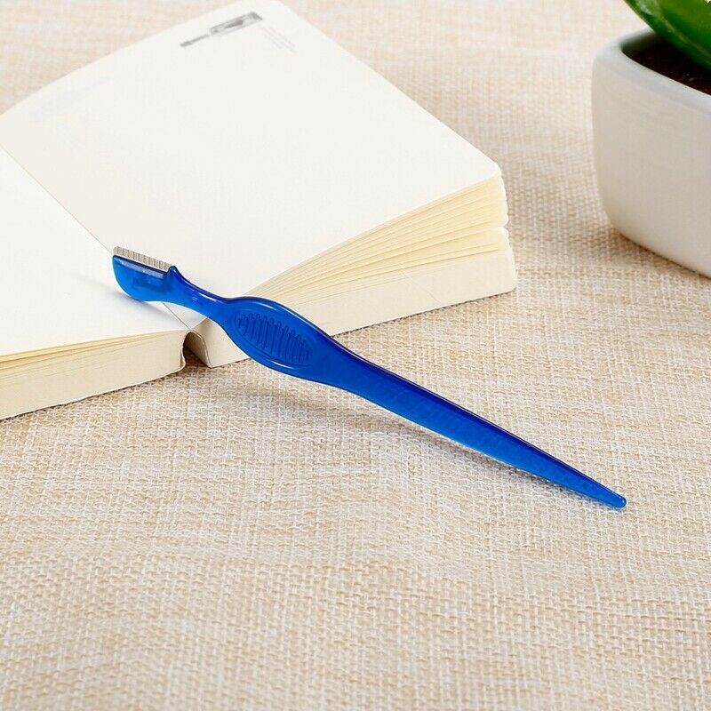 20Pcs Eyebrow Trimmer Razor Makeup Removal Eyebrow Scissors Shaper Mini Sha B9V4