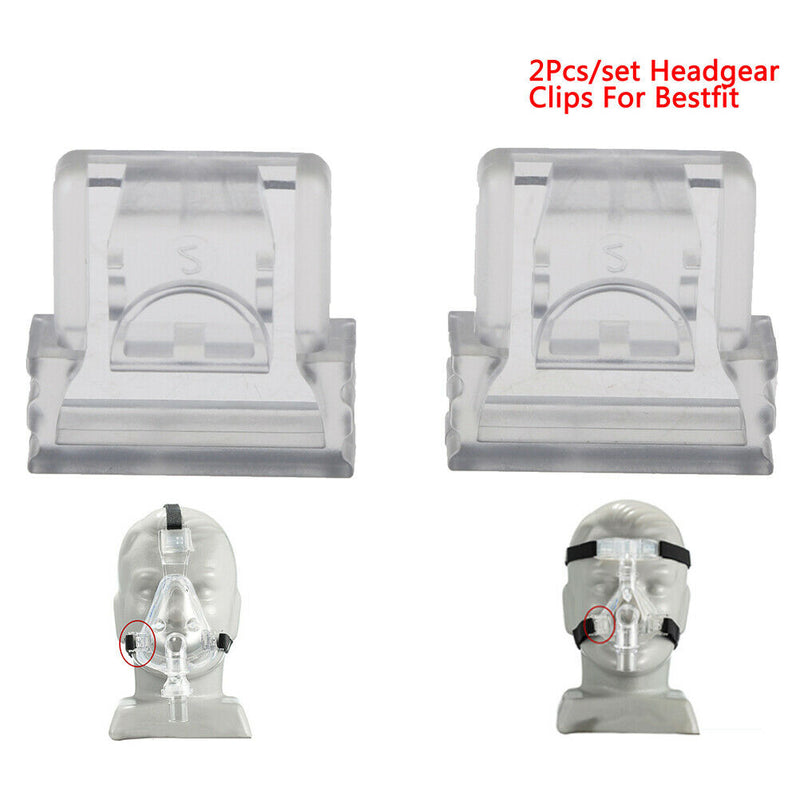 2Pcs/set  Headgear Clips For Various Mirage Series Nasal CPAP Best fit Masks FT