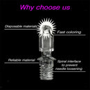 10pcs Roller Eyebrow Microblading Needles Eye Brow Tattoo Blades Makeup Tool