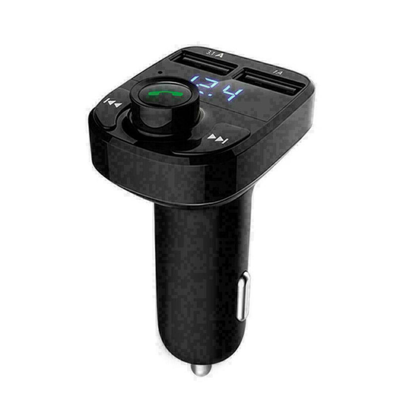 Car Wireless BluetoothV5.0 Handsfree FM Transmitter MP3 Charge Port Player S1H1