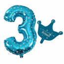 Foil Balloon Number Balloon Latex Balloon Blue Huge Number Balloon Baby Sho J2M9