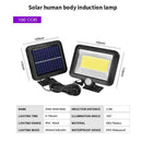 Solar Power Motion Sensor Light Outdoor Garden Floodlight-Security 100LED L Q7V0