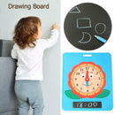 Kids Montessori Cognitive Clock Time Board Teaching Aids Erasable Toys