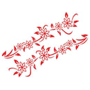2x Vinyl Car Stickers Flower Vine Auto Body Styling Graphics Decals Decorations